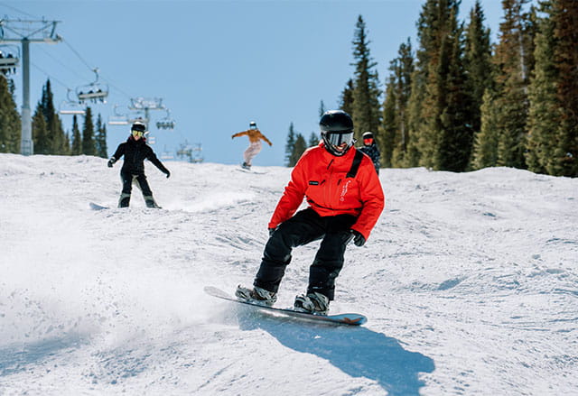 Snowboard lesson at Aspen Snowmass