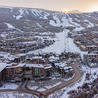 Lodging in winter at Snowmass Base Village