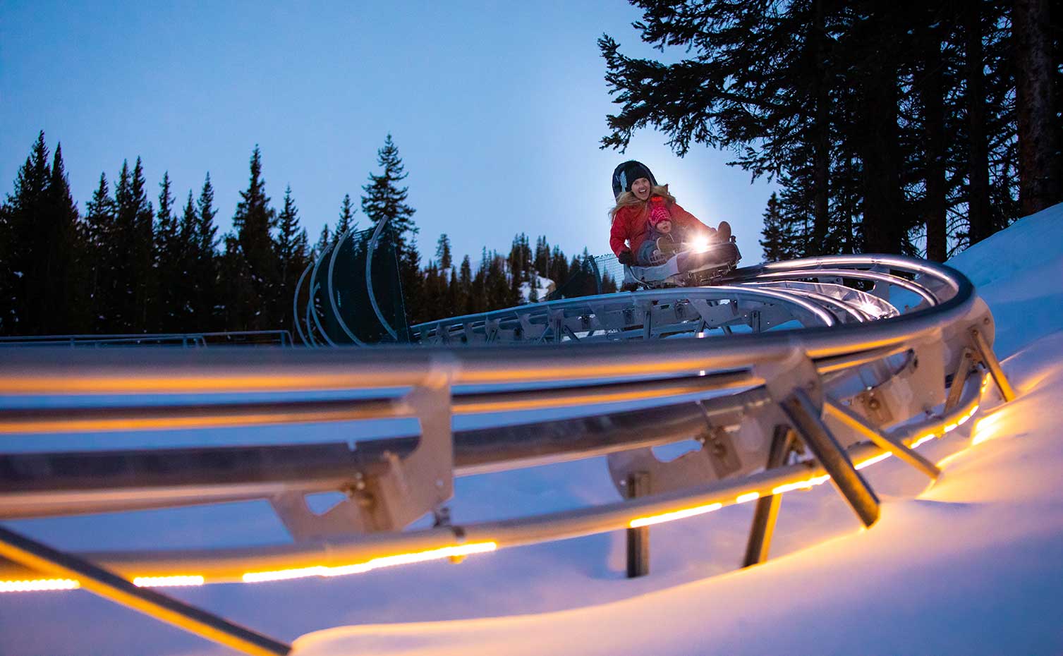 Winter Tubing Aspen Snowmass Coaster Tubing On Mountain