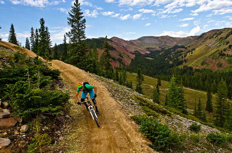 Mountain discount biking trail