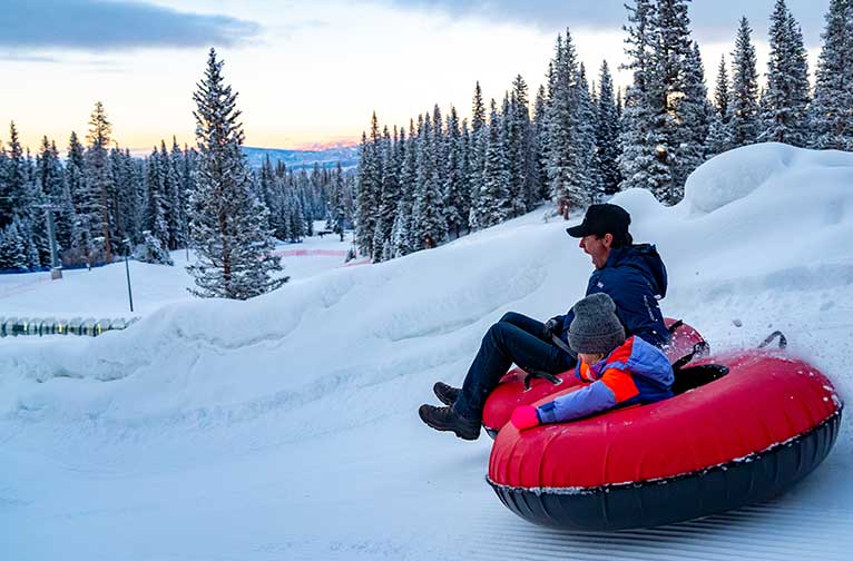 Winter Tubing Aspen Snowmass Coaster Tubing On Mountain